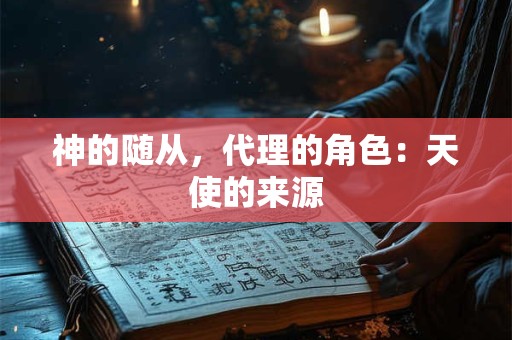神的随从，代理的角色：天使的来源