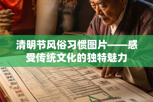 清明节风俗习惯图片——感受传统文化的独特魅力
