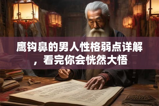 详细阅读:鹰钩鼻的男人性格弱点详解,看完你会恍然大悟 鹰钩鼻的男人性格弱点详解,看完你会恍然大悟