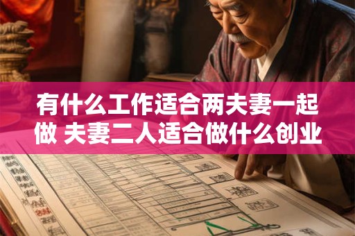 有什么工作适合两夫妻一起做 夫妻二人适合做什么创业