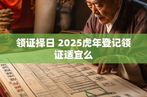 领证择日 2025虎年登记领证适宜么