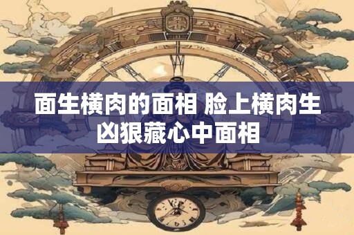 面生横肉的面相 脸上横肉生凶狠藏心中面相