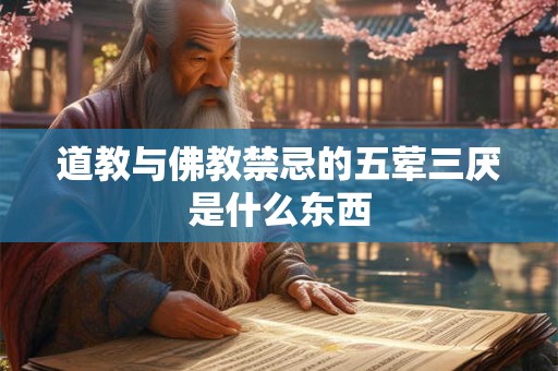 道教与佛教禁忌的五荤三厌是什么东西