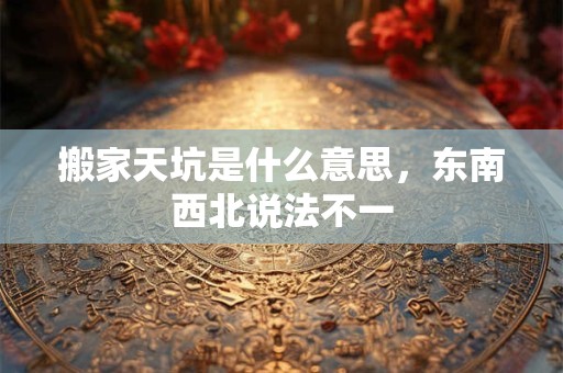 搬家天坑是什么意思，东南西北说法不一
