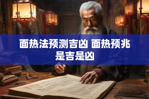 面热法预测吉凶 面热预兆是吉是凶