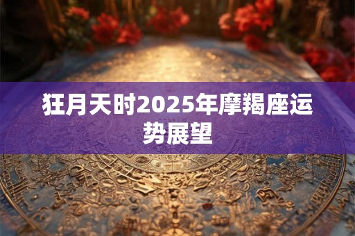 狂月天时2025年摩羯座运势展望