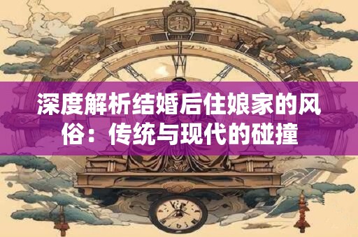 深度解析结婚后住娘家的风俗：传统与现代的碰撞