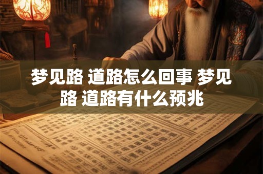 梦见路 道路怎么回事 梦见路 道路有什么预兆
