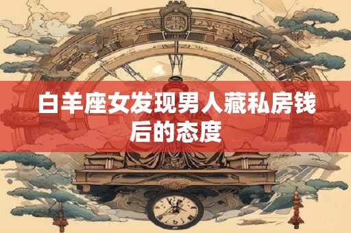 白羊座女发现男人藏私房钱后的态度