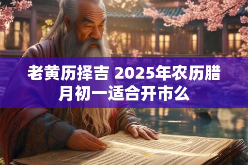 老黄历择吉 2025年农历腊月初一适合开市么