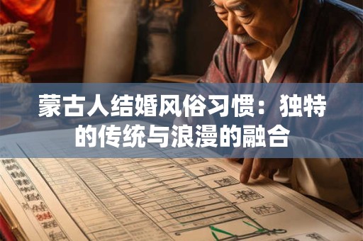蒙古人结婚风俗习惯：独特的传统与浪漫的融合