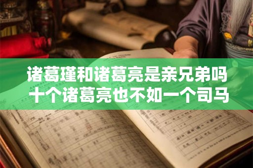 诸葛瑾和诸葛亮是亲兄弟吗 十个诸葛亮也不如一个司马懿