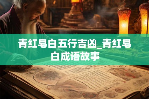 青红皂白五行吉凶_青红皂白成语故事