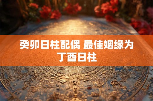 癸卯日柱配偶 最佳姻缘为丁酉日柱