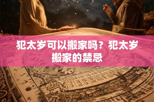 犯太岁可以搬家吗？犯太岁搬家的禁忌