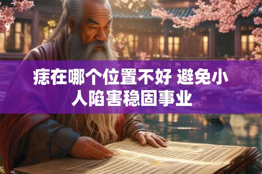 痣在哪个位置不好 避免小人陷害稳固事业