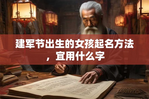 建军节出生的女孩起名方法，宜用什么字