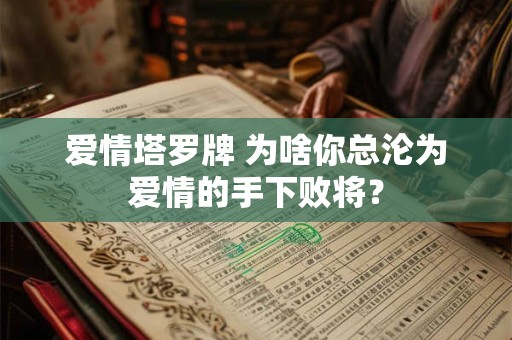 爱情塔罗牌 为啥你总沦为爱情的手下败将？