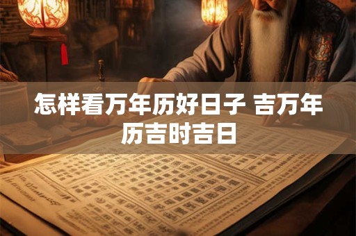 怎样看万年历好日子 吉万年历吉时吉日