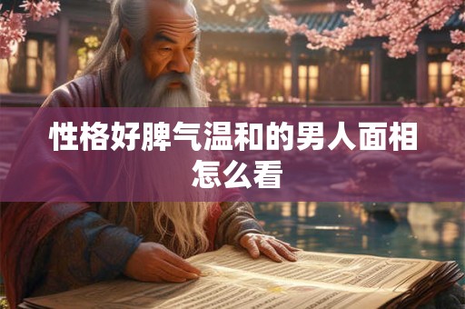 性格好脾气温和的男人面相 怎么看