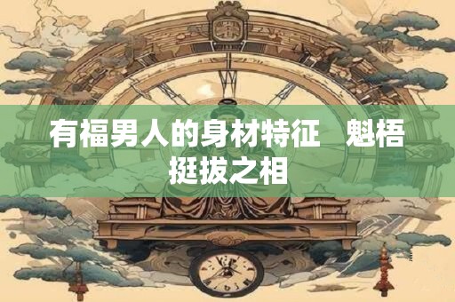 有福男人的身材特征   魁梧挺拔之相