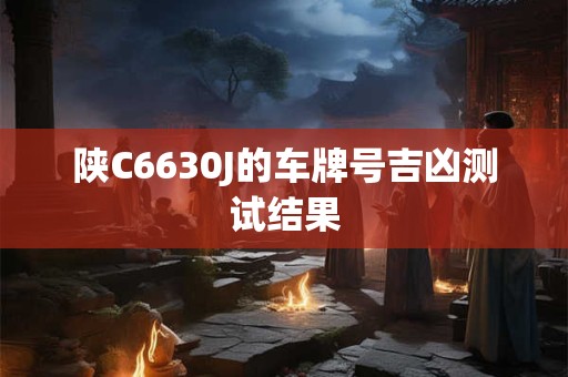 陕C6630J的车牌号吉凶测试结果