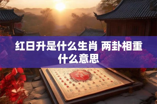 红日升是什么生肖 两卦相重什么意思