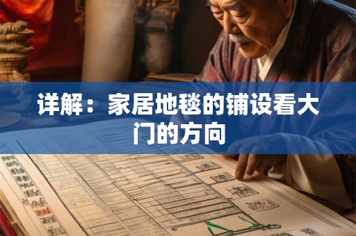 详解：家居地毯的铺设看大门的方向