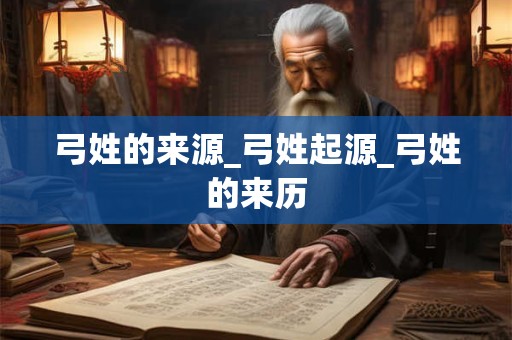 弓姓的来源_弓姓起源_弓姓的来历