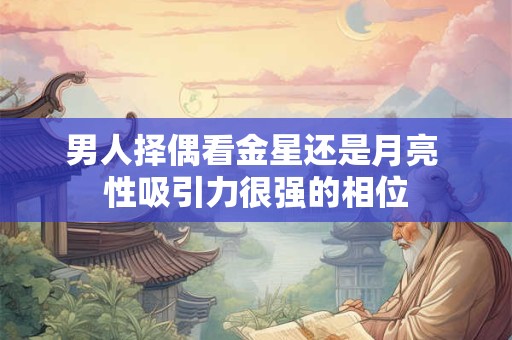 男人择偶看金星还是月亮 性吸引力很强的相位