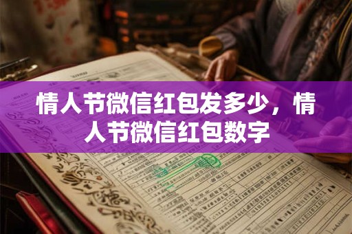 详细阅读:情人节微信红包发多少,情人节微信红包数字 情人节微信红包发多少,情人节微信红包数字