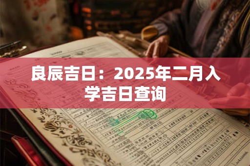 良辰吉日：2025年二月入学吉日查询