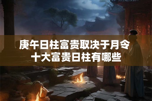 庚午日柱富贵取决于月令 十大富贵日柱有哪些
