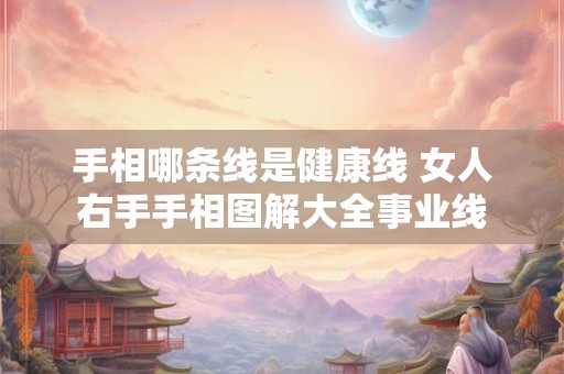 手相哪条线是健康线 女人右手手相图解大全事业线