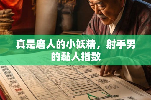 真是磨人的小妖精，射手男的黏人指数
