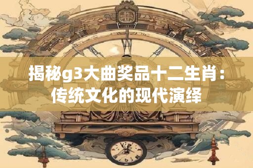揭秘g3大曲奖品十二生肖：传统文化的现代演绎