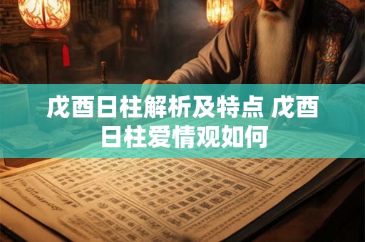 戊酉日柱解析及特点 戊酉日柱爱情观如何