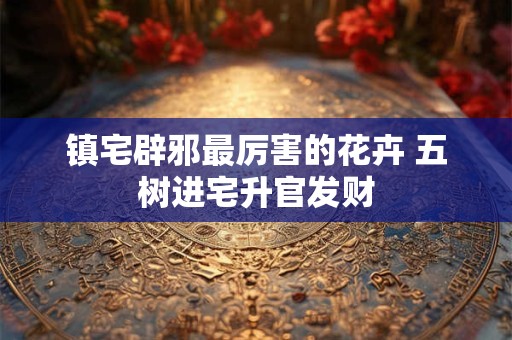 镇宅辟邪最厉害的花卉 五树进宅升官发财