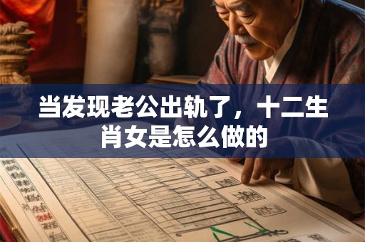 当发现老公出轨了，十二生肖女是怎么做的