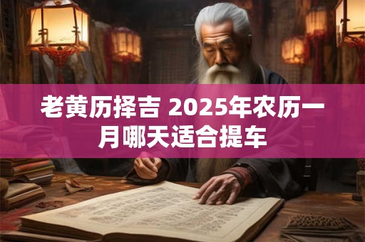 老黄历择吉 2025年农历一月哪天适合提车