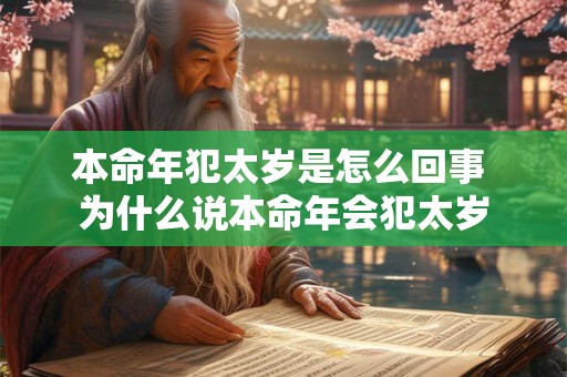 本命年犯太岁是怎么回事 为什么说本命年会犯太岁