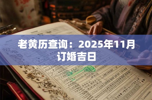 老黄历查询：2025年11月订婚吉日