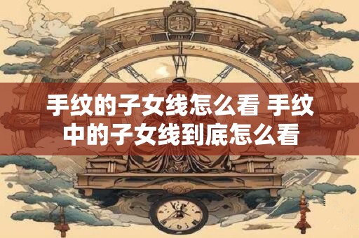 手纹的子女线怎么看 手纹中的子女线到底怎么看