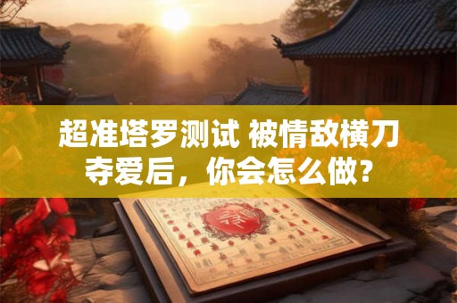 超准塔罗测试 被情敌横刀夺爱后，你会怎么做？