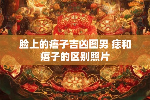脸上的痦子吉凶图男 痣和痦子的区别照片