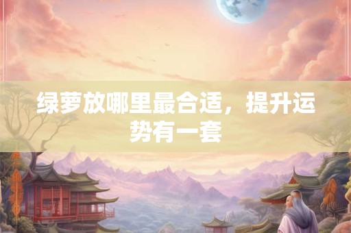 绿萝放哪里最合适，提升运势有一套