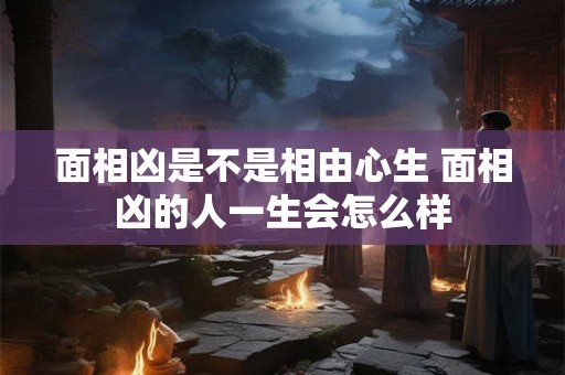 面相凶是不是相由心生 面相凶的人一生会怎么样 面相凶是不是相由心生 面相凶的人一生会怎么样