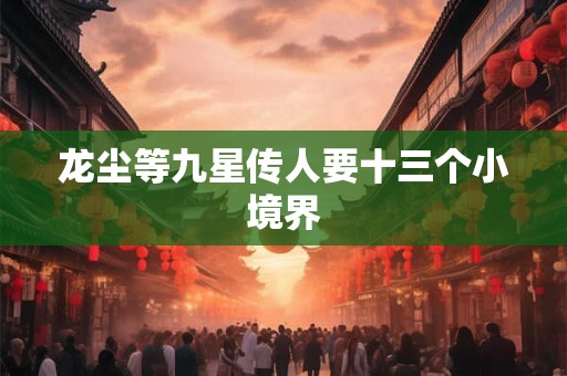 龙尘等九星传人要十三个小境界