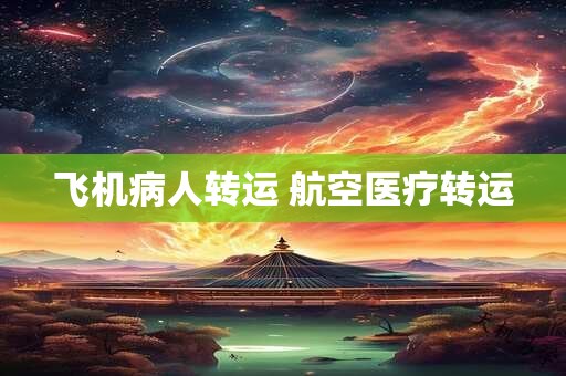 飞机病人转运 航空医疗转运