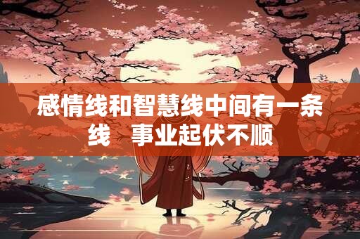 感情线和智慧线中间有一条线   事业起伏不顺